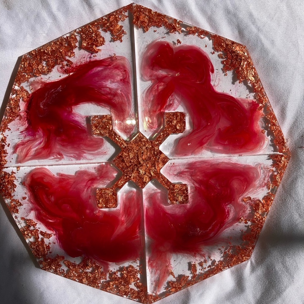 Resin coasters